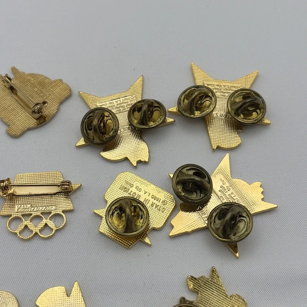 Lot Of 10 1984 Los Angeles‎ Olympics Sam The Eagle Mascot Logo Lapel Hat Pins S1